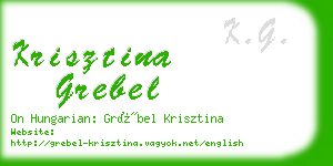 krisztina grebel business card